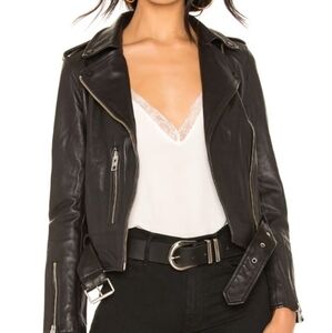 All Saints Balfern Leather Biker Jacket